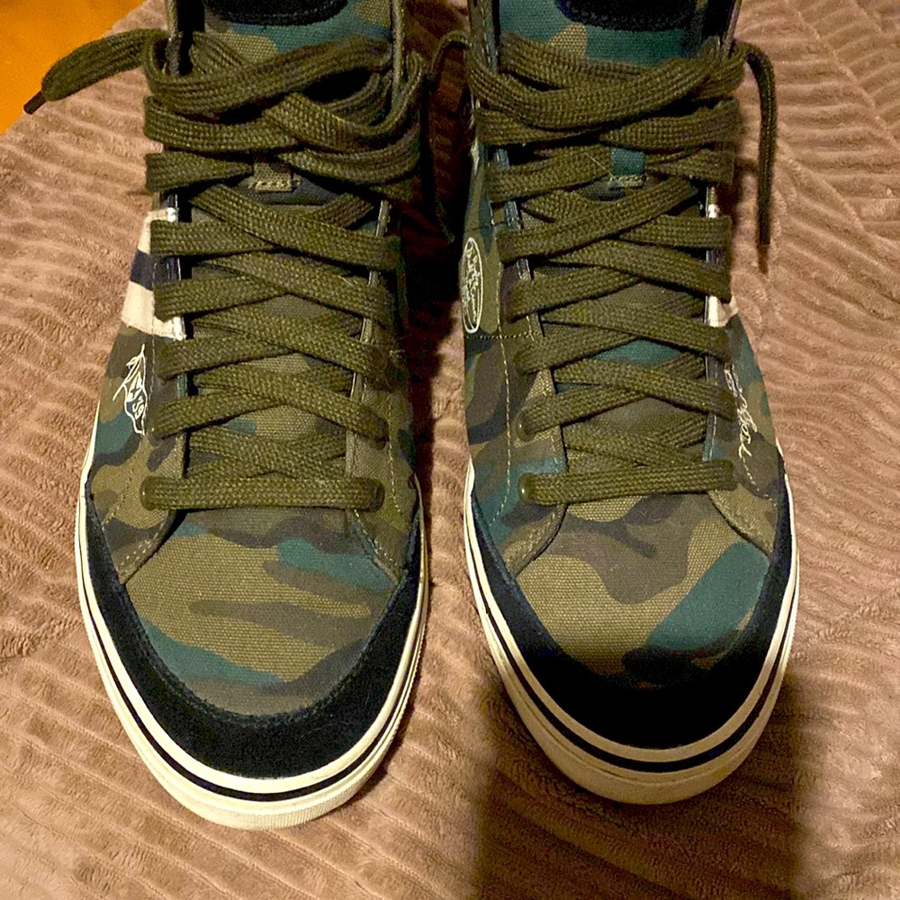 RALPH LAUREN SOLOMON HIGH TOP SNEAKER 10.5 MENS - Picture 8 of 13